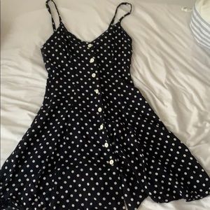 Vintage black and white polka dot dress
